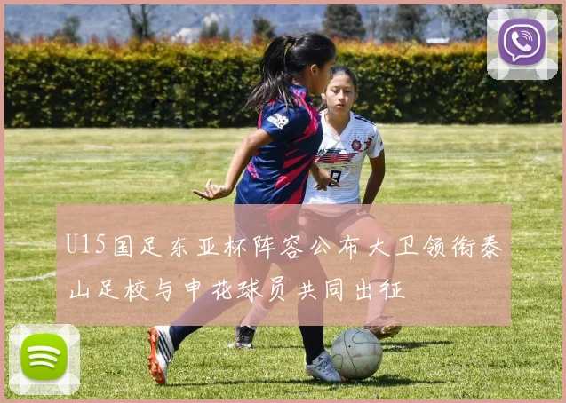U15国足东亚杯阵容公布大卫领衔泰山足校与申花球员共同出征